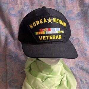Korean Vietnam Veterans Snapback Hat Eaglecrest Made In The USA